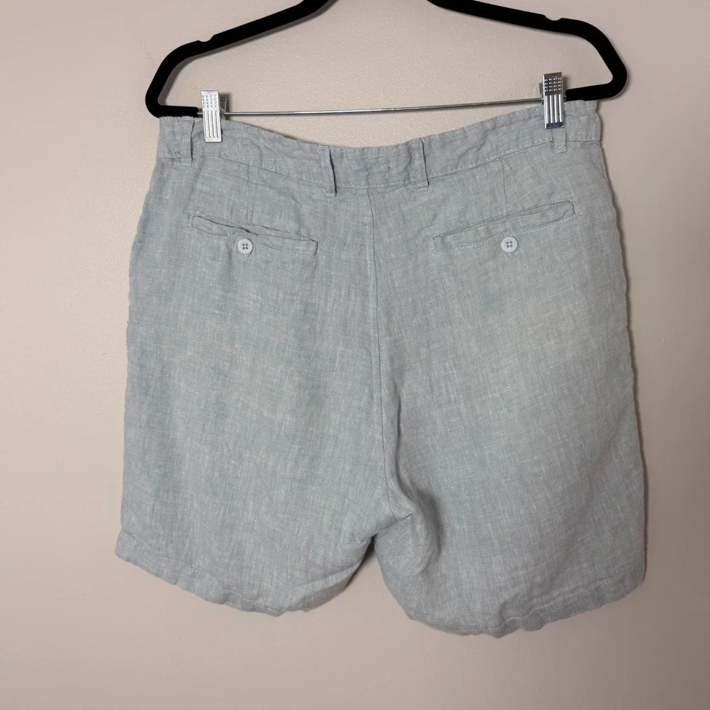 Coastal Linen Saks Fifth Avenue Mens Shorts (34) Preppy Old Money Resort Casual